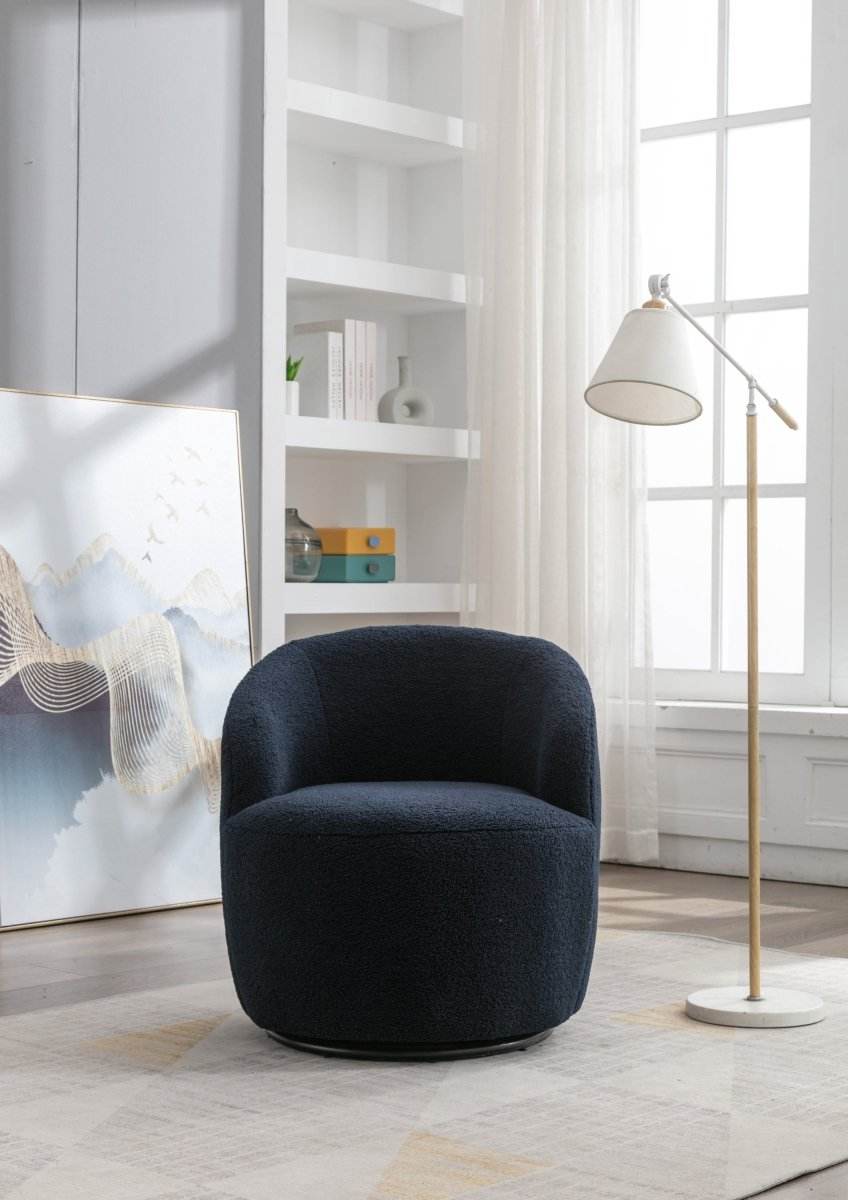 Teddy Fabric Upholstered Swivel Accent Armchair - Sleep Galleria