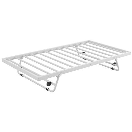 Twin Metal Daybed With LED Adjustable Pop - Up Trundle - Restanew - Sleep Galleria