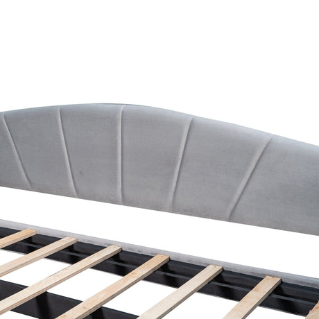 Upholstered Twin Daybed With Trundle And Wood Slats - Restanew - Sleep Galleria