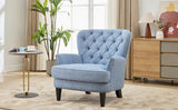 Vintage - Inspired Tufted Nailhead Trim Accent Chair - Restanew - Sleep Galleria