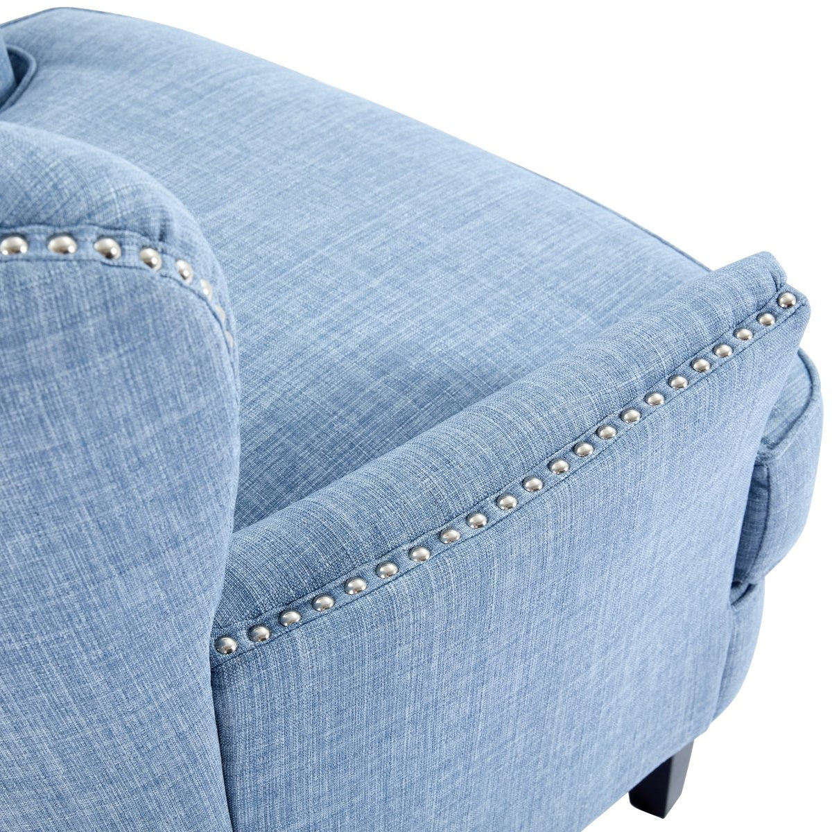 Vintage - Inspired Tufted Nailhead Trim Accent Chair - Restanew - Sleep Galleria