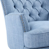 Vintage - Inspired Tufted Nailhead Trim Accent Chair - Restanew - Sleep Galleria