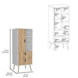 White Macadamia Pine Wood Bedroom Dresser With Storage - Sleep Galleria
