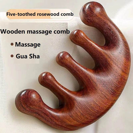 Wooden Scalp Massage Comb Hair Relaxation Tool - Restanew - Sleep Galleria