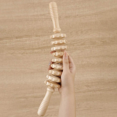 Wooden Trigger Point Therapy Massager Roller Stick - Restanew - Sleep Galleria