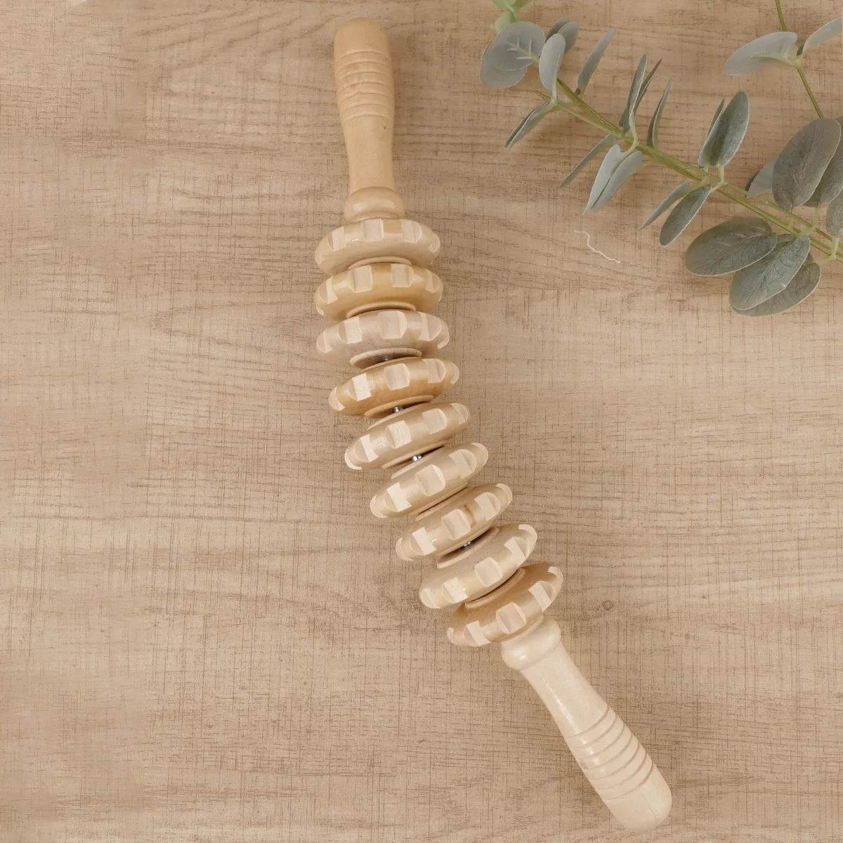 Wooden Trigger Point Therapy Massager Roller Stick - Restanew - Sleep Galleria