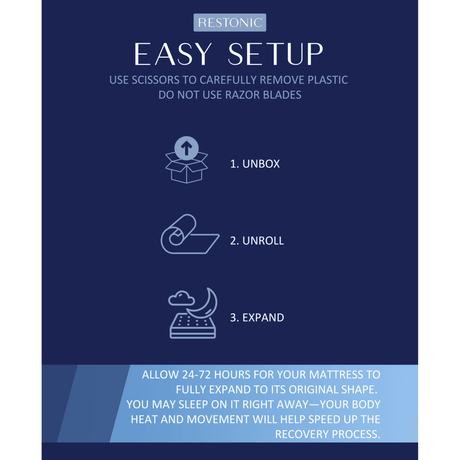 10 - Inch Plush Euro Top Hybrid Mattress - Restonic - Sleep Galleria
