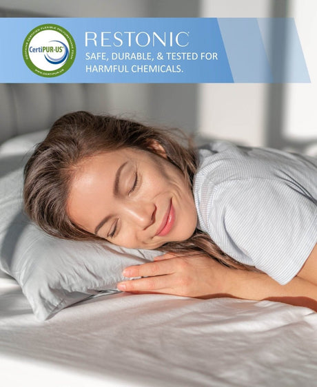 Medium 13 - Inch Gel - Infused Cooling Memory Foam Mattress - Restonic - Sleep Galleria
