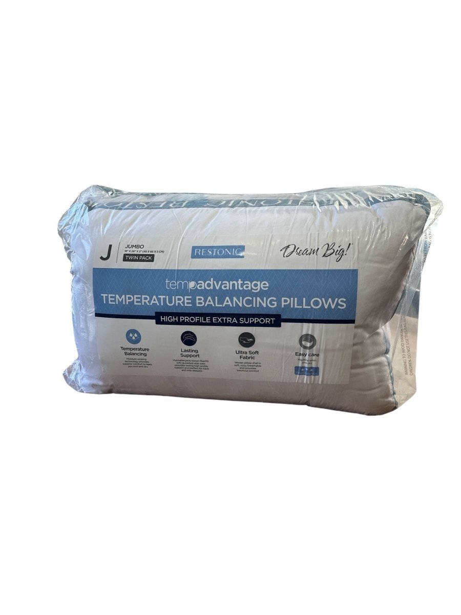 Set Of 2 Cooling Soft ISOTEMP Bed Pillows - Restonic - Sleep Galleria