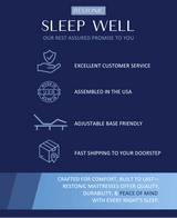 Soft 12-Inch Plush Hybrid Cooling Memory Foam Mattress - Sleep Galleria
