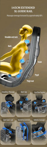 Rinsho ForgeCore 8R 4D SL - Track Massage Chair - Rinsho - Sleep Galleria