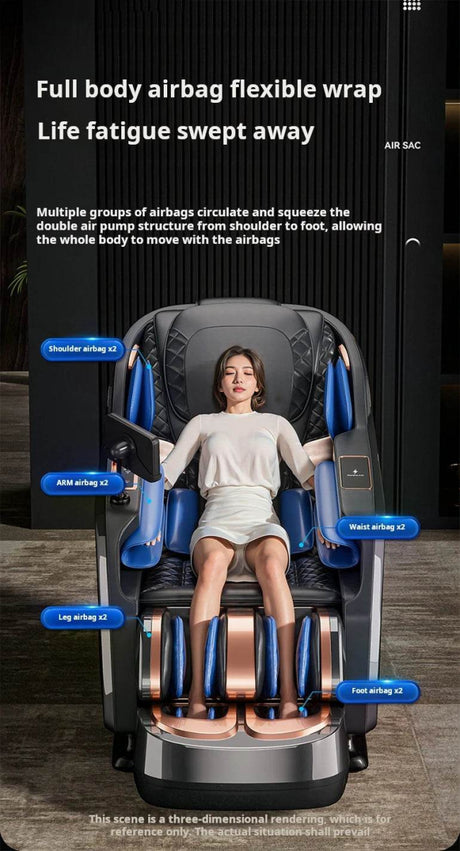 Rinsho TitanWave 4D Zero Gravity SL Track Massage Chair - Rinsho - Sleep Galleria