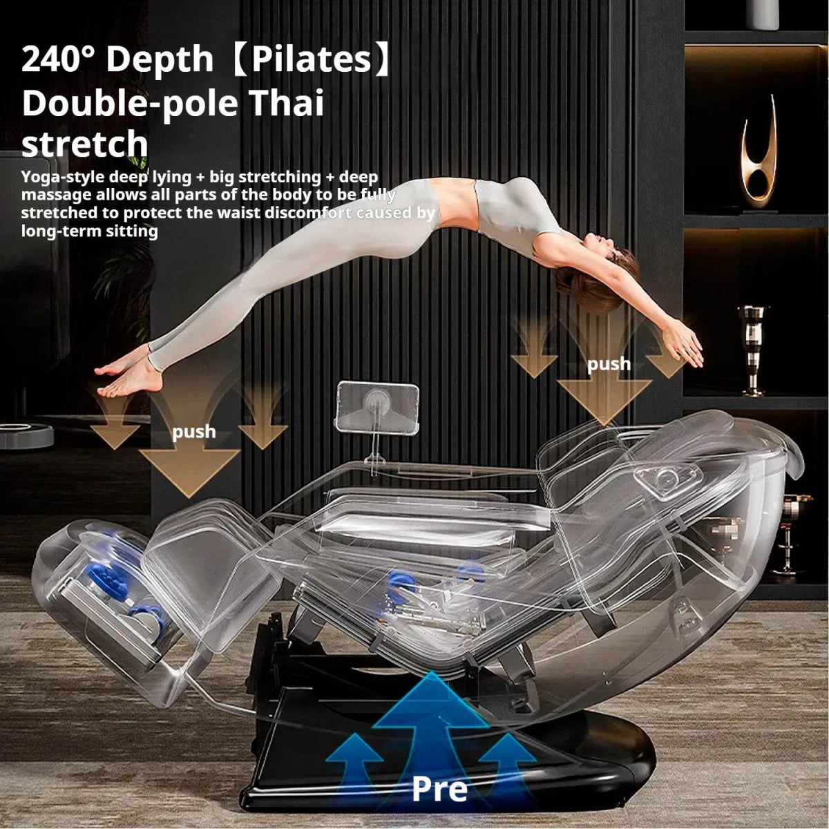 Rinsho TitanWave 4D Zero Gravity SL Track Massage Chair - Rinsho - Sleep Galleria