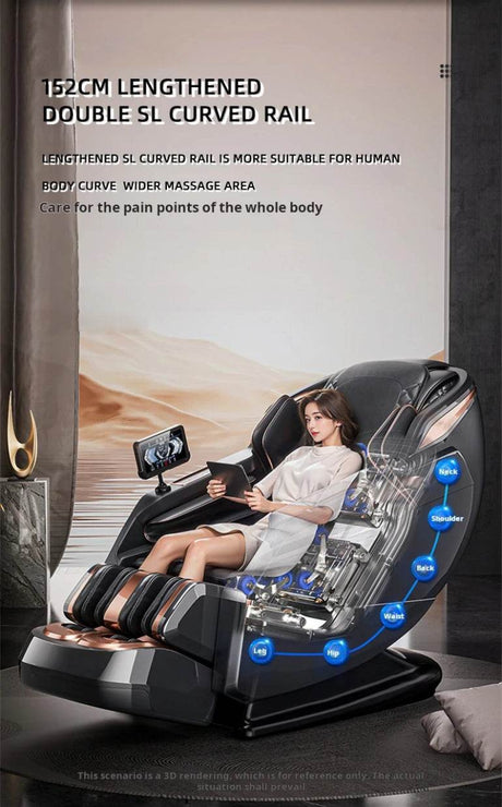 Rinsho TitanWave 4D Zero Gravity SL Track Massage Chair - Rinsho - Sleep Galleria
