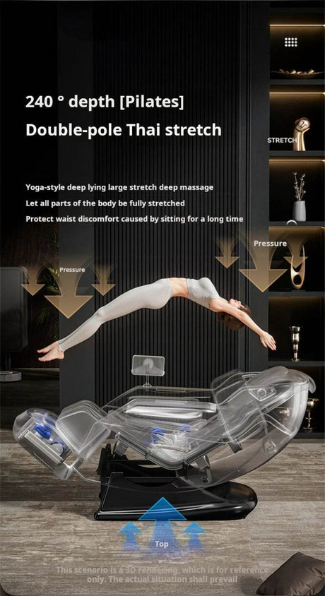 Rinsho TitanWave 4D Zero Gravity SL Track Massage Chair - Rinsho - Sleep Galleria