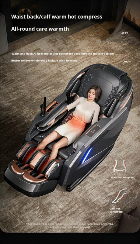 Rinsho TitanWave 4D Zero Gravity SL Track Massage Chair - Rinsho - Sleep Galleria