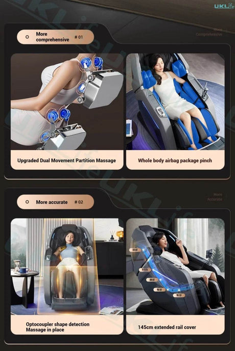 Rinsho VigorPulse 4D Dual Core Zero Gravity Massage Chair - Rinsho - Sleep Galleria