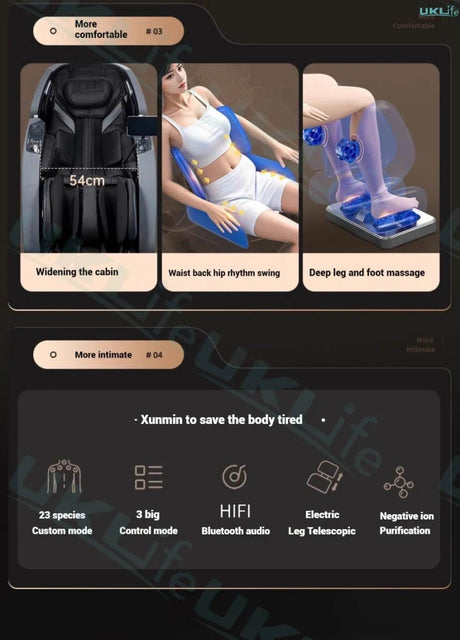 Rinsho VigorPulse 4D Dual Core Zero Gravity Massage Chair - Rinsho - Sleep Galleria