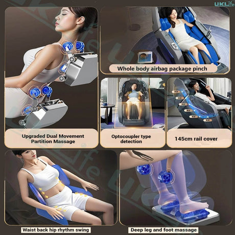 Rinsho VigorPulse 4D Dual Core Zero Gravity Massage Chair - Rinsho - Sleep Galleria