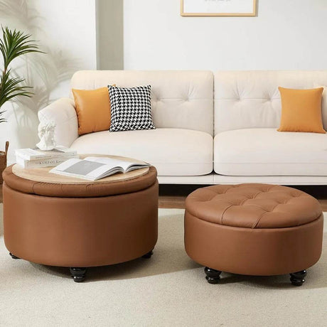 Storage Ottoman Coffee Table Set - Royal Windsor - Sleep Galleria