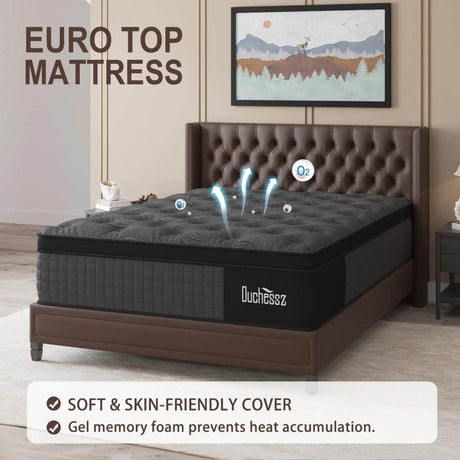 Cooling Gel Memory Foam Hybrid Mattress - RUO WU - Sleep Galleria