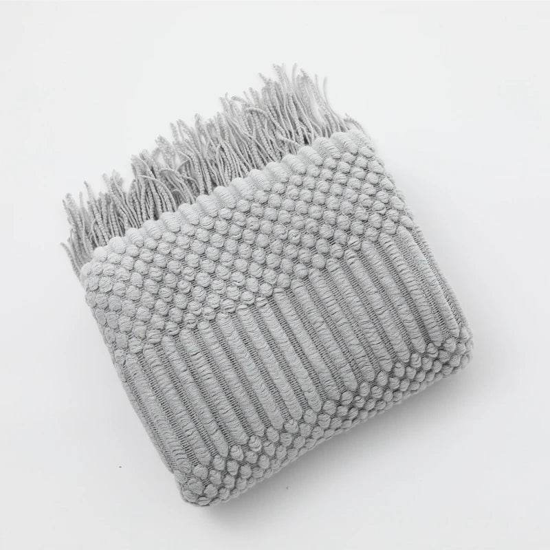 100% Acrylic Soft Chunky Knit Throw Blanket - Sleep Galleria
