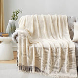 100% Acrylic Soft Chunky Knit Throw Blanket - Sleep Galleria