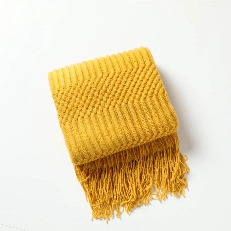 100% Acrylic Soft Chunky Knit Throw Blanket - Sleep Galleria