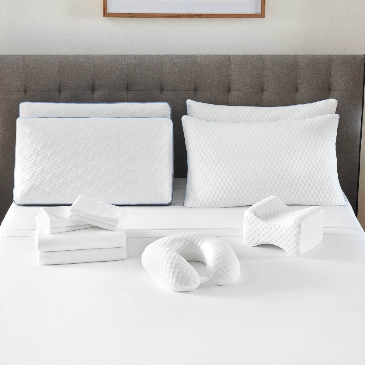 12-Piece Premium Comfort Cotton Linen Bedding Set - Sleep Galleria