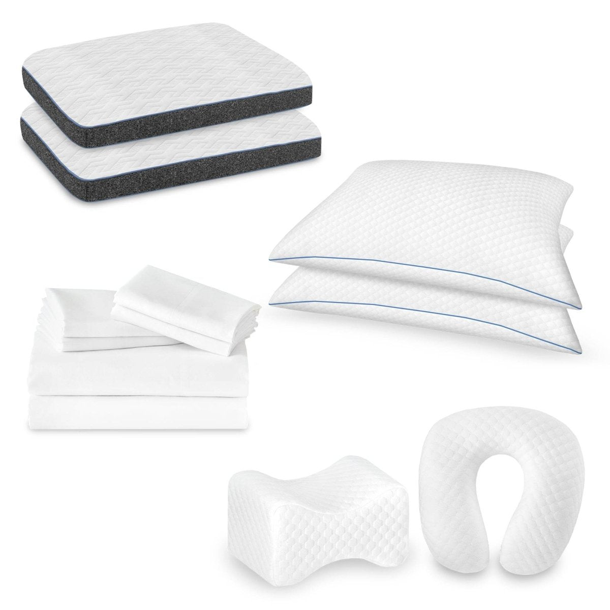 12-Piece Premium Comfort Cotton Linen Bedding Set - Sleep Galleria