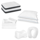 12-Piece Premium Comfort Cotton Linen Bedding Set - Sleep Galleria