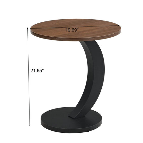 2 - Piece Black Nesting MDF Metal Coffee Table Set - Serenova - Sleep Galleria