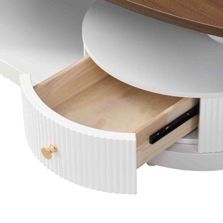 2 - Piece Elegant MDF Metal Frame Coffee Table Set - Serenova - Sleep Galleria