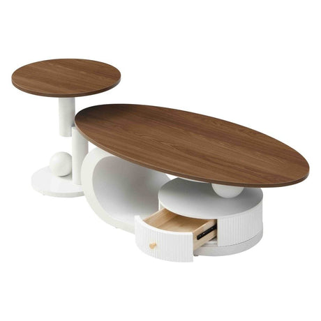 2 - Piece Elegant MDF Metal Frame Coffee Table Set - Serenova - Sleep Galleria
