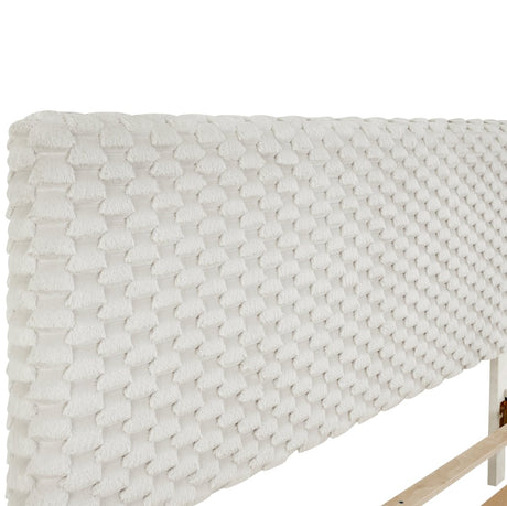2 - Piece Plush Upholstered Platform Bed Frame Set - Serenova - Sleep Galleria