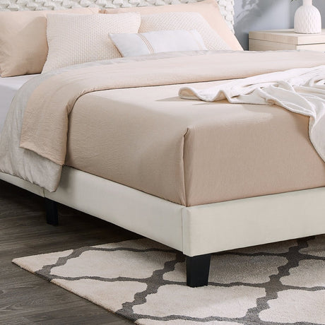 2 - Piece Plush Upholstered Platform Bed Frame Set - Serenova - Sleep Galleria