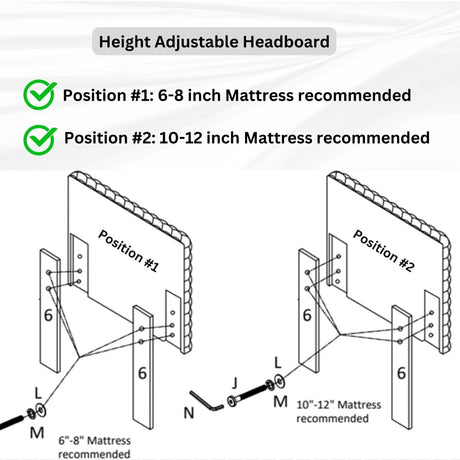 2 - Piece Plush Upholstered Platform Bed Frame Set - Serenova - Sleep Galleria