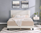 2-Piece Plush Upholstered Platform Bed Frame Set - Sleep Galleria