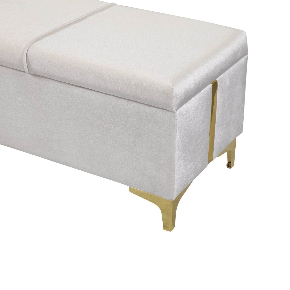2 - Piece Queen Upholstered Platform Bed With Ottoman Storage - Serenova - Sleep Galleria