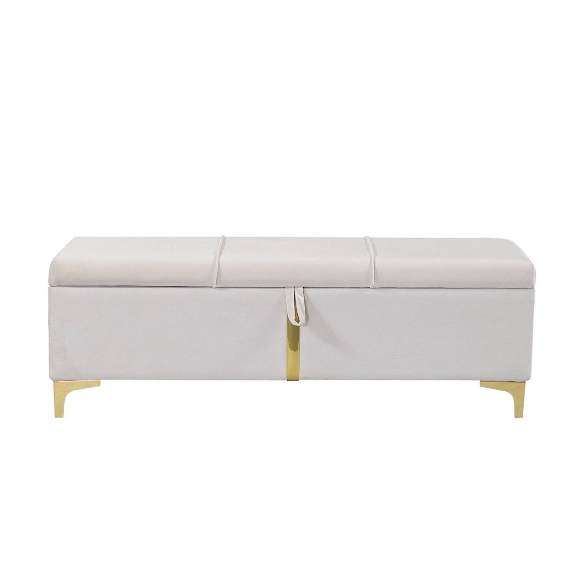 2 - Piece Queen Upholstered Platform Bed With Ottoman Storage - Serenova - Sleep Galleria