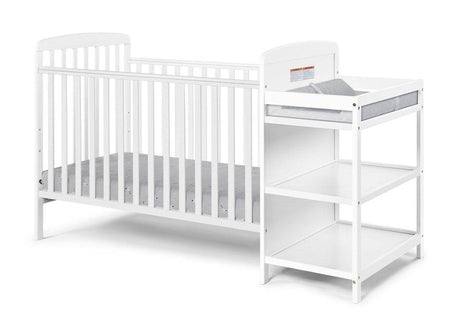 3 - in - 1 Convertible Solid Wood Crib And Changing Table - Serenova - Sleep Galleria