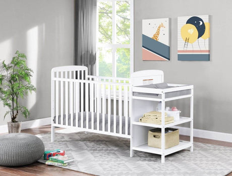 3 - in - 1 Convertible Solid Wood Crib And Changing Table - Serenova - Sleep Galleria