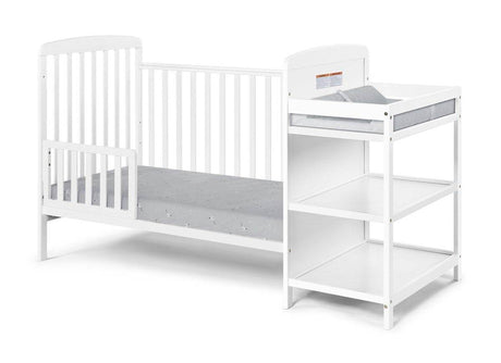 3 - in - 1 Convertible Solid Wood Crib And Changing Table - Serenova - Sleep Galleria