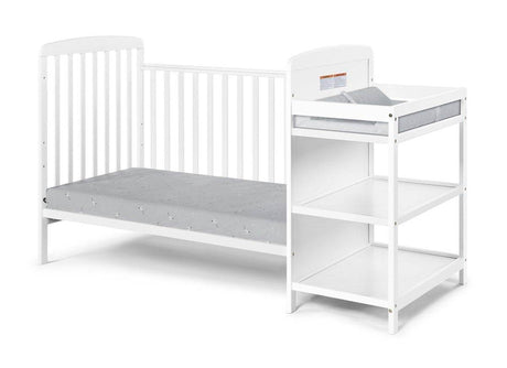 3 - in - 1 Convertible Solid Wood Crib And Changing Table - Serenova - Sleep Galleria