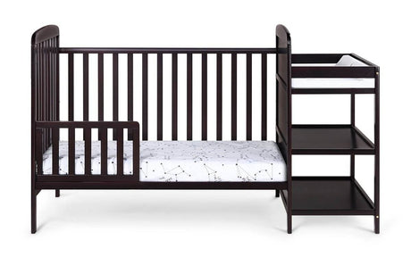3 - in - 1 Convertible Solid Wood Crib With Changing Table - Serenova - Sleep Galleria