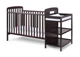 3-in-1 Convertible Solid Wood Crib With Changing Table - Sleep Galleria