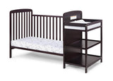 3-in-1 Convertible Solid Wood Crib With Changing Table - Sleep Galleria