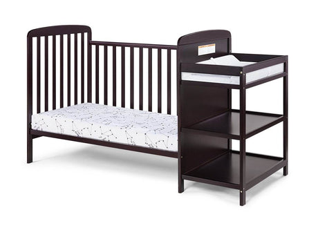 3 - in - 1 Convertible Solid Wood Crib With Changing Table - Serenova - Sleep Galleria