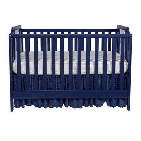 3 - in - 1 Convertible Solid Wood Navy Blue Crib - Serenova - Sleep Galleria