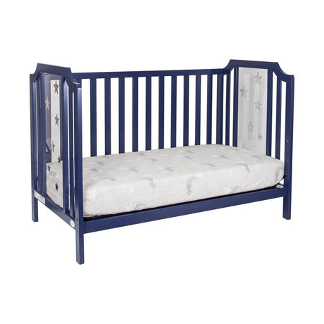 3 - in - 1 Convertible Solid Wood Navy Blue Crib - Serenova - Sleep Galleria